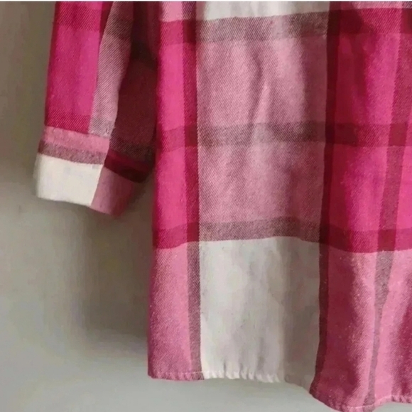 Plaid Print Drop Shoulder Flap Pocket Shirt - Picture 8 of 15